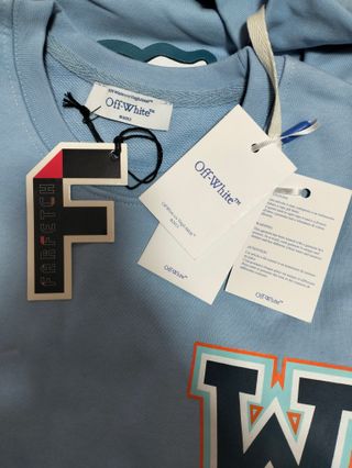 Felpa Off-White Azzurra Taglia S