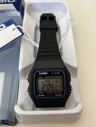Reloj Casio F-91W Negro