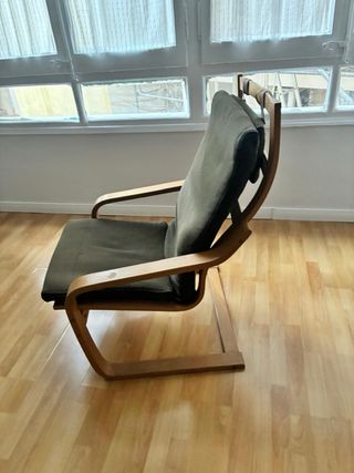 Silla de madera y tela