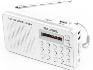 Radio FM bolsillo Elbe lector tarjetas y USB