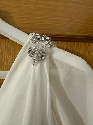 Vestido de novia precioso de gasa talla 52 (novia)