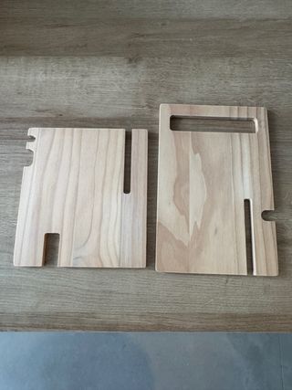 Organizador de madera natural