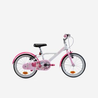 Bicicleta niños 16 pulgadas Btwin 500 Doctor Girl blanca