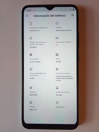 REALME C21Y (4GB Ram 64GB Alm. 6.5 pulg)