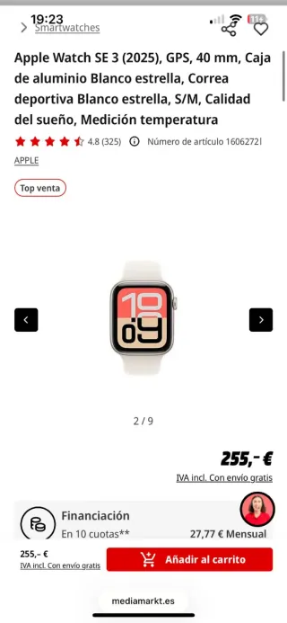 Apple Watch Azul/Plata