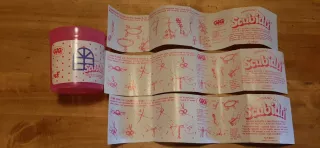 Scubidu barattolo El Greco 1984 con charmkins