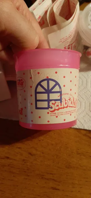 Scubidu barattolo El Greco 1984 con charmkins