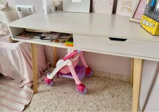 Cama infantil extensible y escritorio