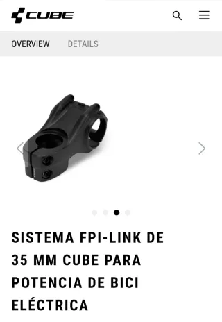 Soporte compatible Twonav Terra para ebike Cube