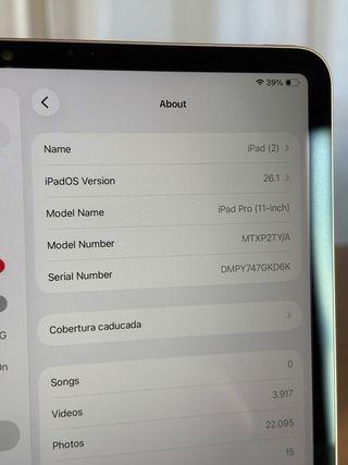 iPad Pro 11 2018 plata