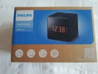 Radio Reloj Despertador Philips Negro