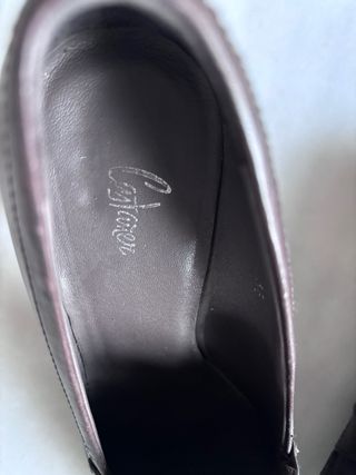 Mocasines Castañer tacón marrón
