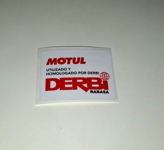 Pegatina Motul y Derbi