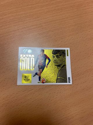 Cromo Lamine Yamal Supreme Extra Gold y Pedri Gold