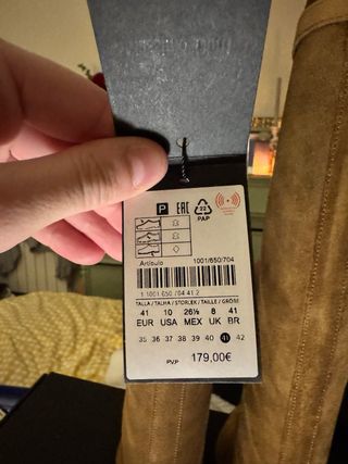 Botas de serraje engrasado Talla 41