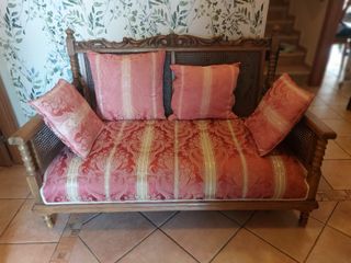 Banco sillón antiguo restaurado