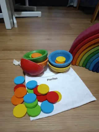 Lote Juguetes Waldorf Montessori Madera