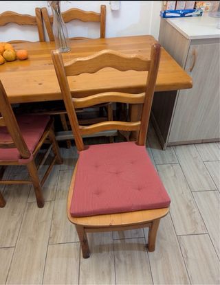 Mesa Comedor Provenzal + 4 Sillas