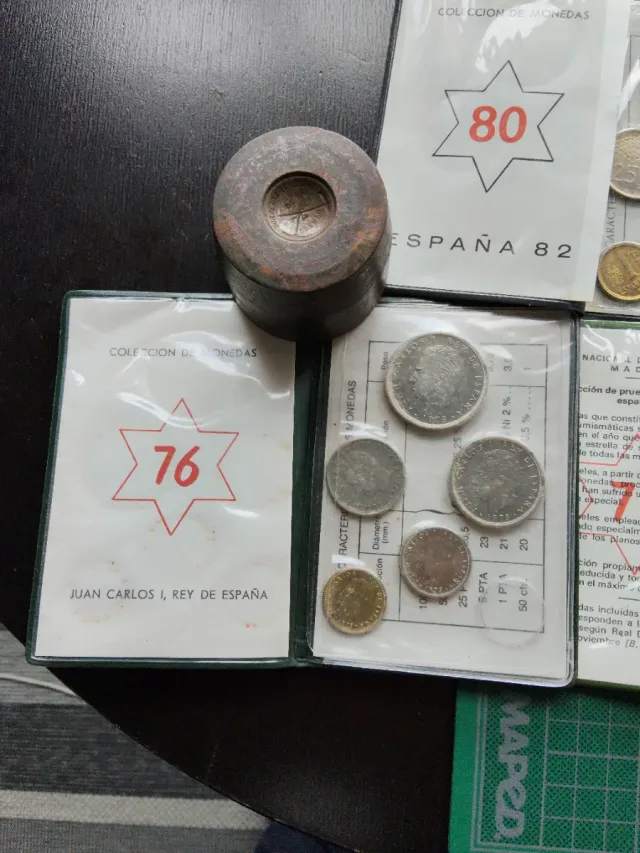 5 Carteras Monedas Juan Carlos I
