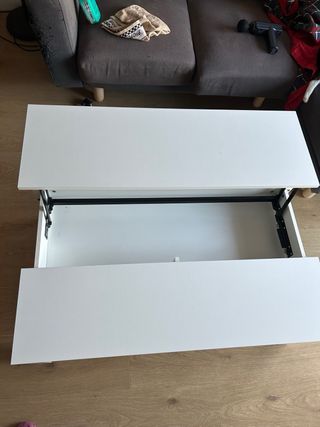 Mesa de centro elevable IKEA blanca