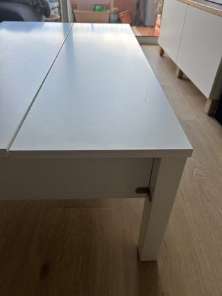 Mesa de centro elevable IKEA blanca