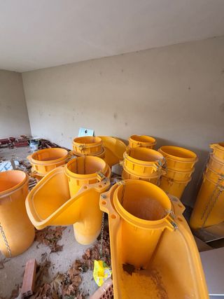 Tubo bajante escombros