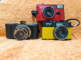 Cámara de fotos antiguas de colección.