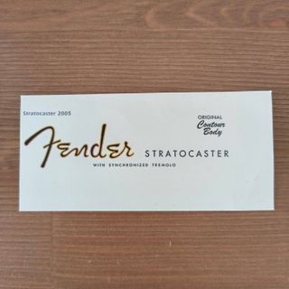 #01#Decal Fender Stratocaster 2005
