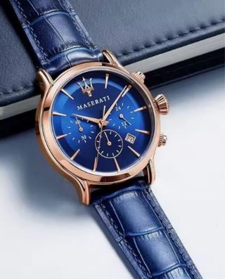 Reloj Maserati Cronógrafo Azul y Dorado