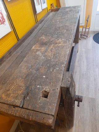 Banco de carpintero antiguo 205x75x83cm