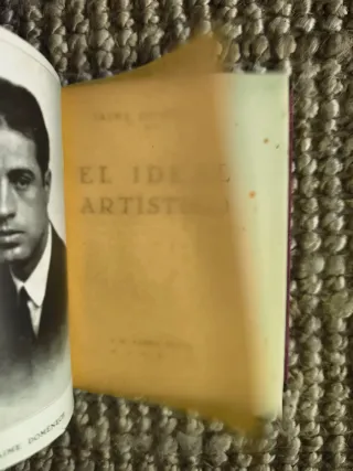 LIBRO ANTIGUO El ideal artístico  Jaime Domenech