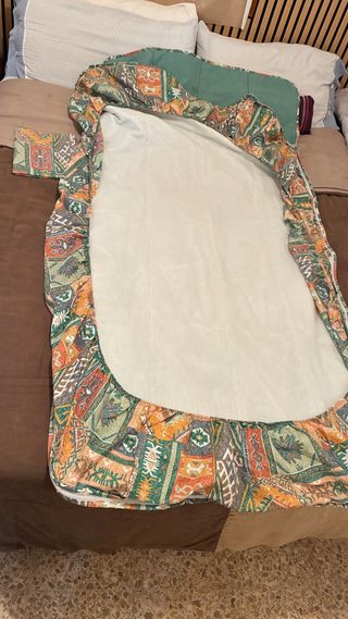 2 edredones con cremallera multicolor 80x180cm