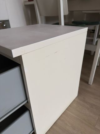 Mueble cajonera blanco