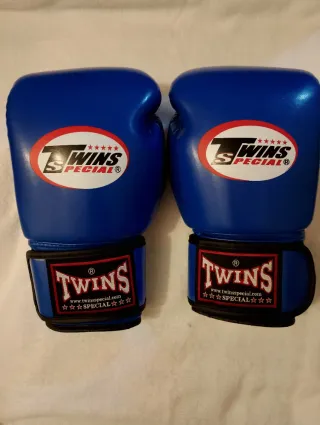 Guantes Muay Thai Twins 14 oz Azul
