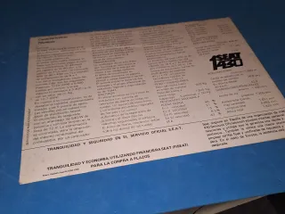 Seat 1430 catálogo original 1969