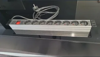 Regleta profesional 8 enchufes con interruptor