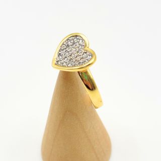 Anillo Oro 18K, Corazón, 4.84gr, T-13
