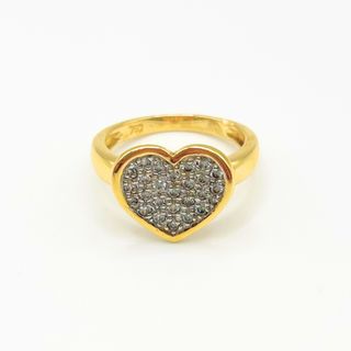 Anillo Oro 18K, Corazón, 4.84gr, T-13