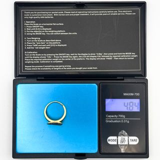 Anillo Oro 18K, Corazón, 4.84gr, T-13