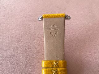 Cinturino iWatch 44mm Pelle Giallo