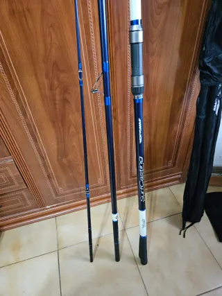 Caña de pesca Surfcasting azul