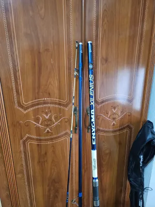 Caña de pesca Surfcasting azul