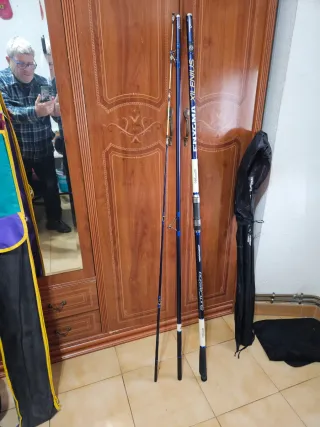 Caña de pesca Surfcasting azul