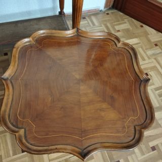 Mesa auxiliar de madera vintage, mesa de vino
