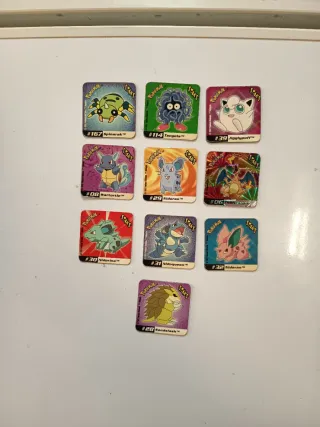 Lote de 10 Cromos Pokémon Staks