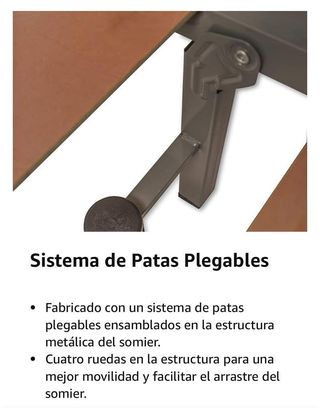 Cama nido completa: somier + arrastre + patas