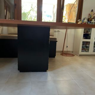 Mesa Comedor Madera Cuadrada con Cristal