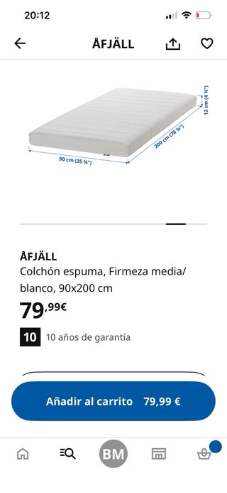 2 colchones de 90 x2m