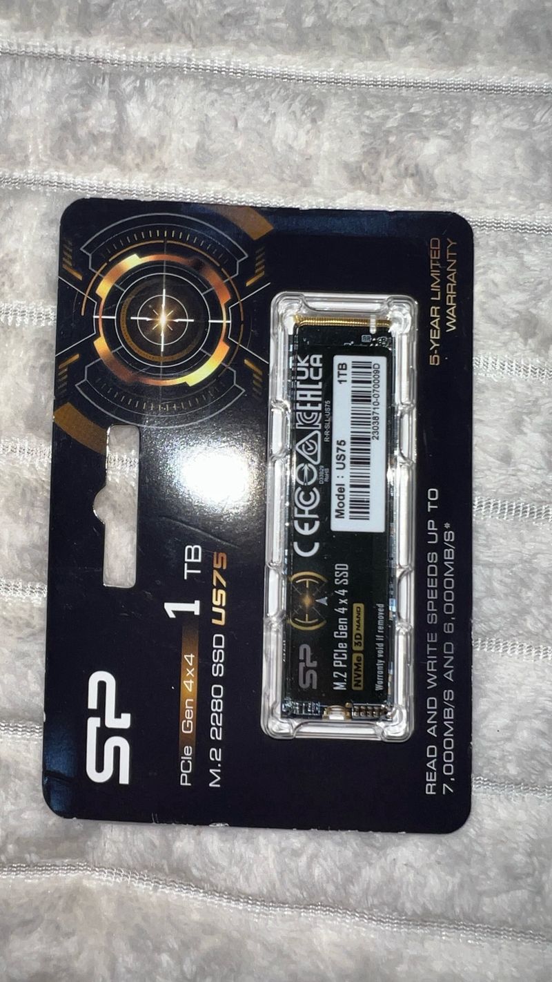 SSD M.2 NVMe 1TB PCIe Gen4 US75 afbeelding 3