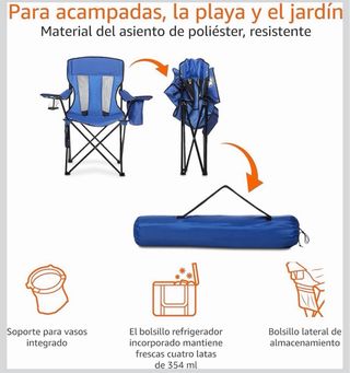 Silla Plegable Camping Playa Azul